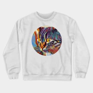 Frisky floppy cat Crewneck Sweatshirt